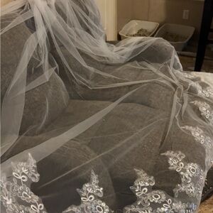 Diamond White Wedding Veil